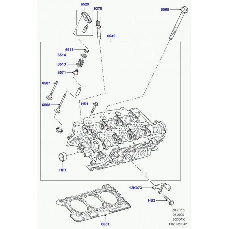 Land rover bouchon moteur Defender 90, 110, 130, Discovery 3, Range L322, L405, Sport (1102774)