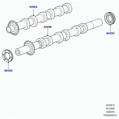 Land rover joint arbre a cames Discovery 3, Range Sport (1311318)