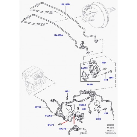 Land rover goujon Discovery 3, Evoque, Range L322, Sport (1331241)