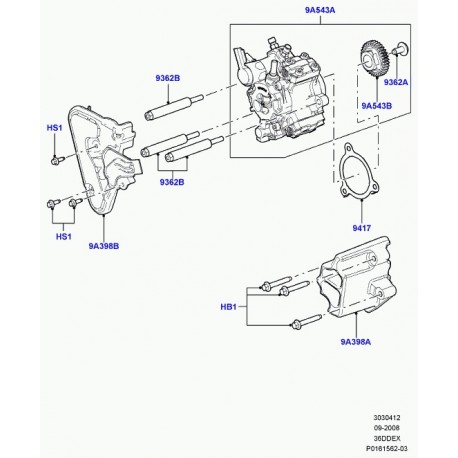 Land rover boulon Range L322,  Sport (1418843)