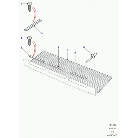 Land rover agrafe Defender 90, 110, 130 (331480)