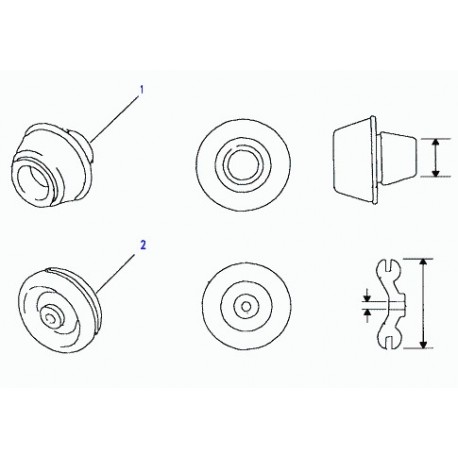 Land rover obturateur Defender 90, 110, 130, Discovery 1, Freelander 1 (338020)