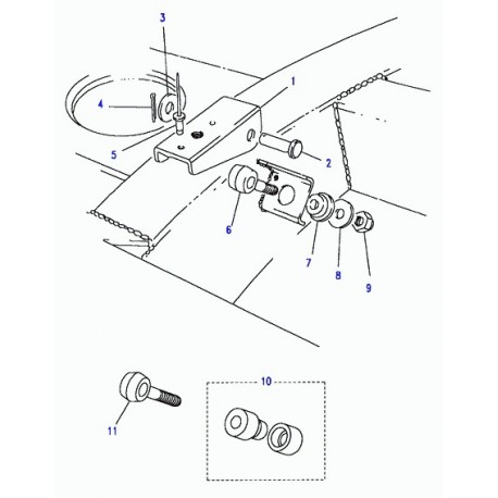 Land rover equerre d'ancrage ceinture securité Discovery 1 (390774)