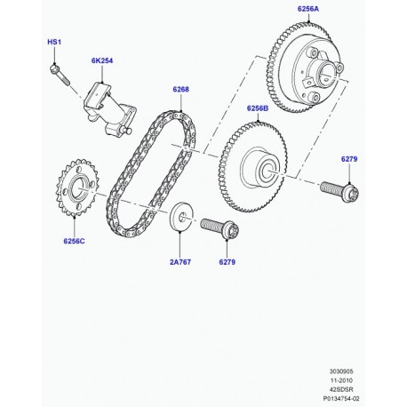 Land rover entretoise Range Sport (4160902)