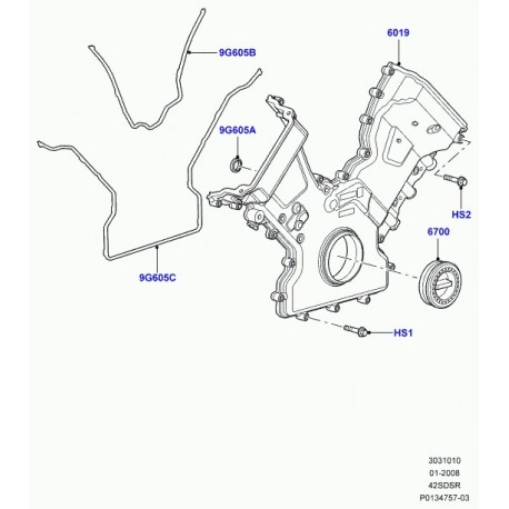 Land rover joint caoutchouc Range Sport (4526553)