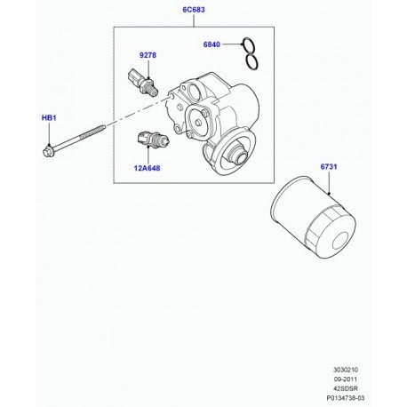 Land rover boulon Range Sport (4556041)