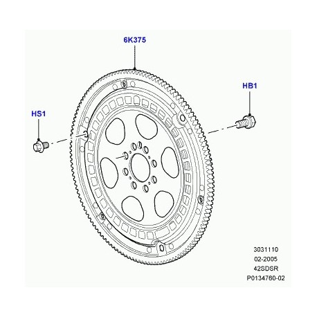 Land rover disque entrainement convertisseur Range Sport (4602268)