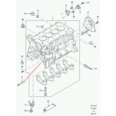 Land rover joint bouchon Defender 90, 110, 130, Range Sport (4640315)