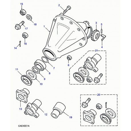 Land rover rondelle reglage palier de diff Discovery 1 (539718)