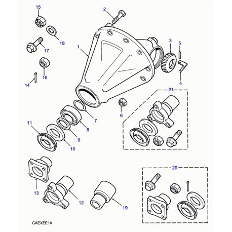 Land rover rondelle reglage palier de diff Discovery 1 (539724)