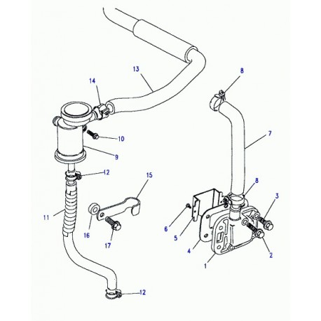 Land rover corps-ventilation de moteur Discovery 1 (541010)