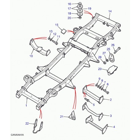 Land rover rondelle Discovery 1, 2 (566580)