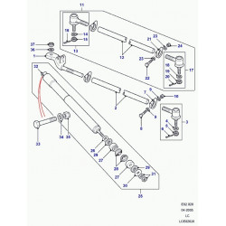 kit reparation rotule de bielle pendante/bras direction assistee - defender  - discovery 1 - range rover classic - oem