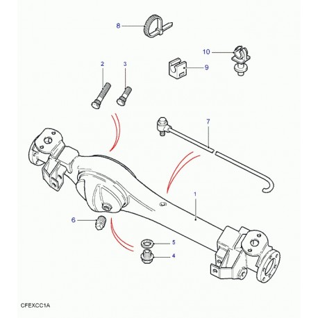 Land rover vis raccord Discovery 1, 2 et Range P38 (595478)