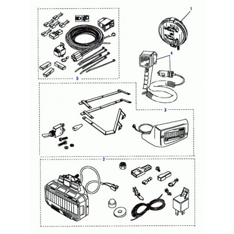 Land rover phare avec ampoules Discovery 1 et Range P38 (606178)