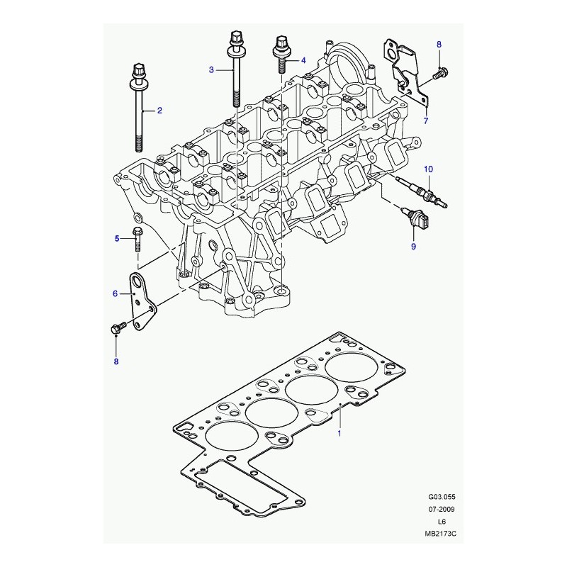 Commander vis a tete hexagonale Freelander 1 LAND ROVER