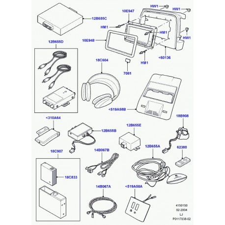 Land rover dossier de siege Range L322 (8510097LUP)