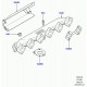 joint collecteur d'échappement Freelander 1,  Range L322,  Range P38