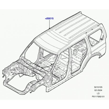 Land rover carrosserie Discovery 3 (AAC780050)