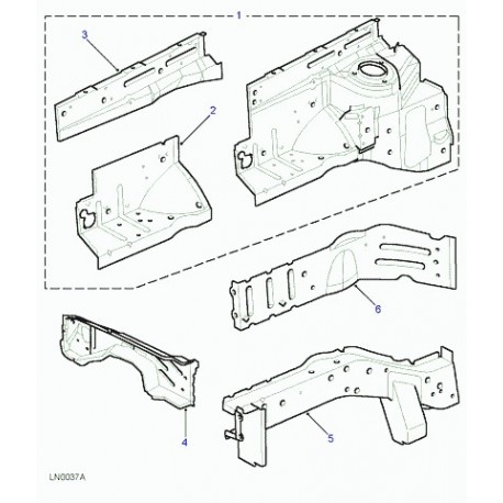 Land rover panneau garnissage Freelander 1 (ABD490130)