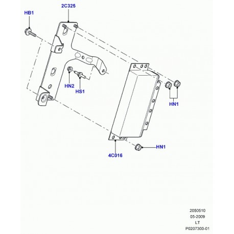 Land rover support Discovery 3, Range Sport (ABU780300)