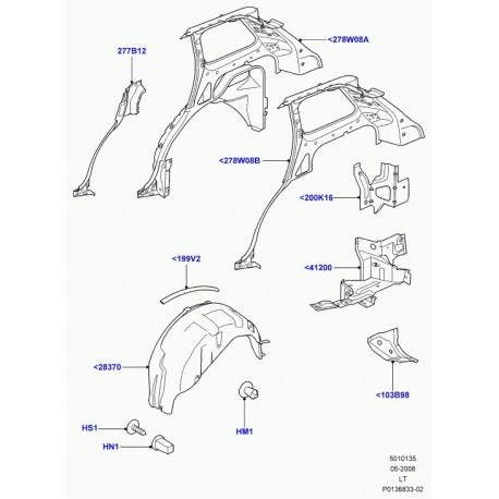 Land rover renfort montant d Range Sport (AFR790320)