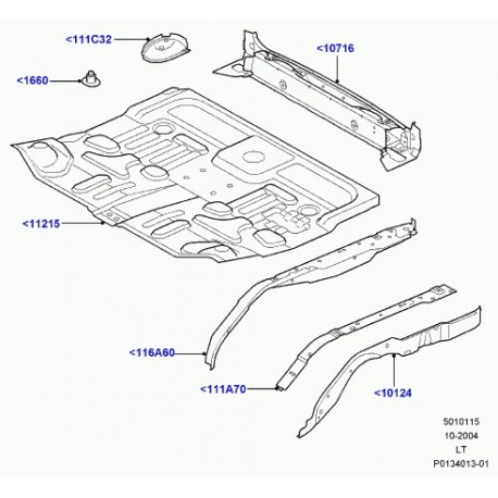 Land rover entretoise Discovery 3, Range Sport (AFS780031)