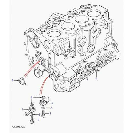 Land rover rondelle de joint Discovery 1 (AFU1879L)