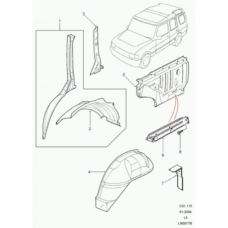 Land rover support Discovery 2 (AFU700110)