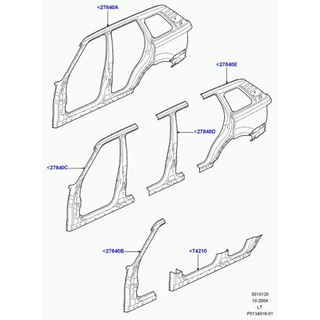 Land rover panneau lateral Range Sport (ALA790110)