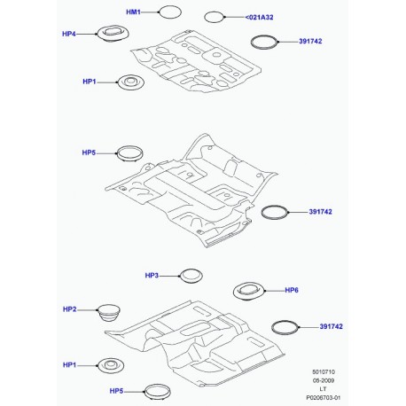 Land rover bouchon Discovery 3, Range L322, Sport (ALR2245)