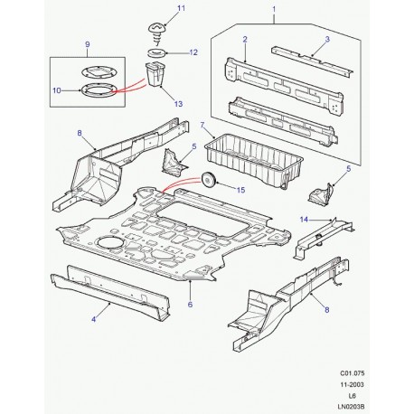 Land rover support Freelander 1 (ALR7720)