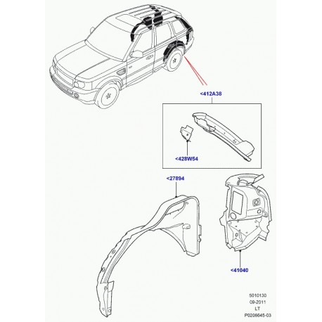 Land rover renfort Range Sport (ALR790921)