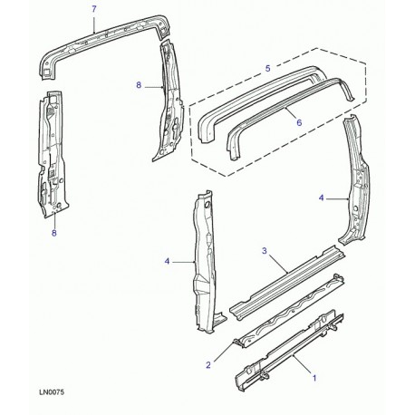 Land rover support accoudoir Discovery 2 (ALR9913)