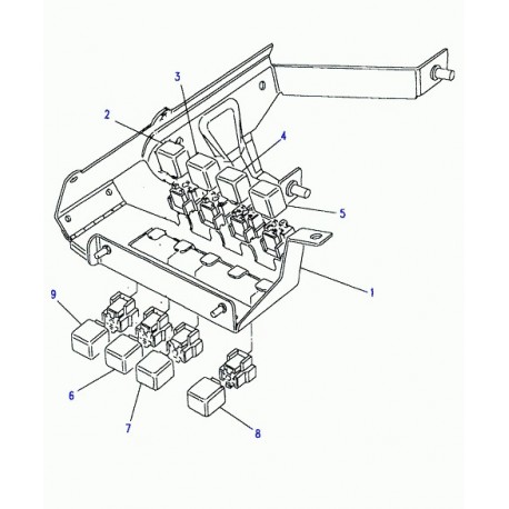 Land rover relais pompe abs Defender 90, 110, 130, Discovery 1, Freelander 1 (AMR3773)