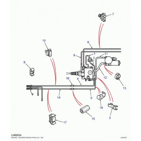 Land rover agrafe Range P38 (ANR2255)