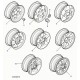 Land rover enjoliveur de roue Defender 90, 110, 130 et Discovery 1 (ANR2391LAL)