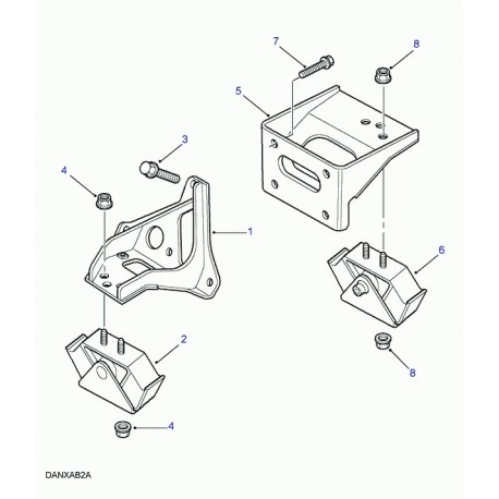 Land rover support moteur Range P38 (ANR2620)