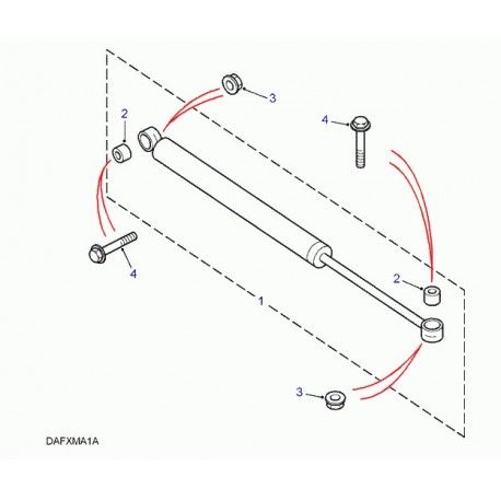 Land rover amortisseur de direction complet Range P38 (ANR2640)