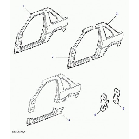 Land rover support plaque taraudee Freelander 1 (ASR1279)