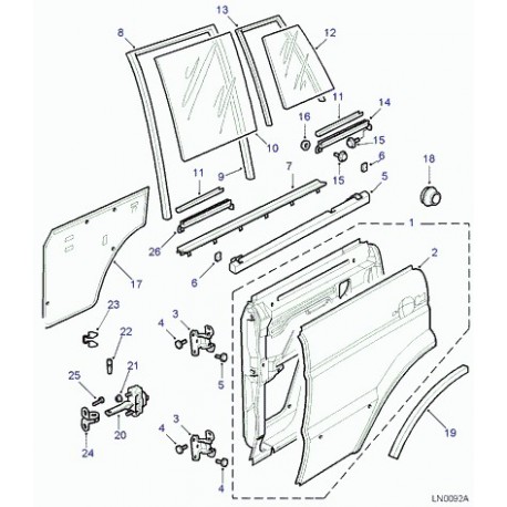 Land rover bas de glace descendante Discovery 2 (ASR1681)