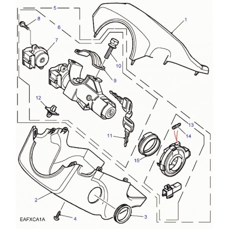 Land rover agrafe Freelander 1 (ASR2380)