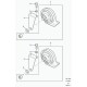 support avertisseur Defender 90, 110, 130