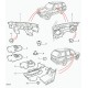 Land rover cache poussiere levier de changangement de vitesses Range P38 (AWR1556)