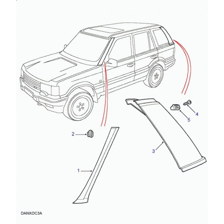 Land rover ecrou d'arret Range P38 (AWR2174)