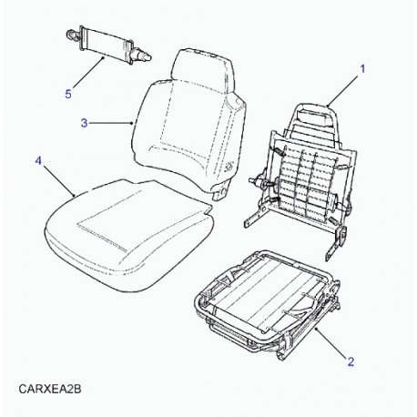 Land rover rembourrage mousse Discovery 1 (AWR2814)