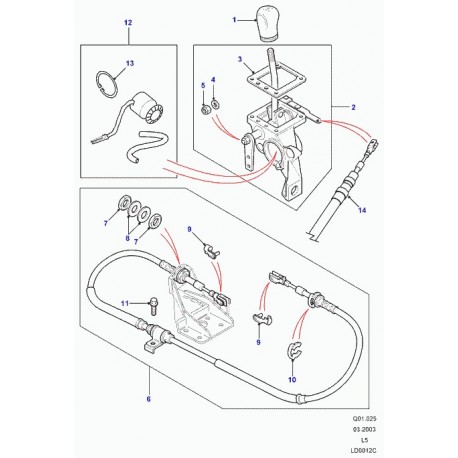 Land rover tringle de reglage Discovery 2 (AWR2983PMA)