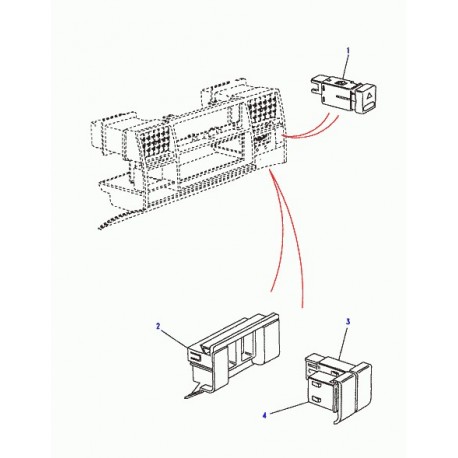 Land rover boitier interrupteur Discovery 1 (AWR3330LNF)