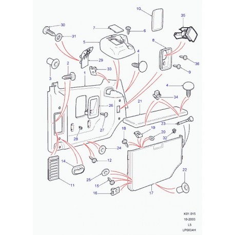 Land rover couverture Discovery 2 (AWR3592PUY)