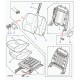 Land rover garnissage dossier de siege Freelander 1 (AWR3893RBE)